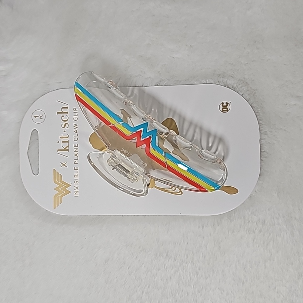 Kitsch Wonder Woman x Kitsch Clear Acrylic Large Claw Clip